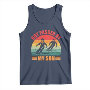 Funny Skiing Ski Dad Tank Top Got Passed By My Son Retro Vintage TS11 Navy Print Your Wear
