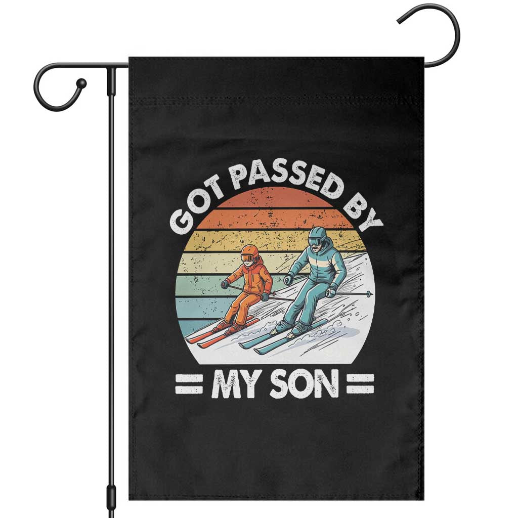 Funny Ski Dad Garden Flag Got Passed By My Son Retro Vintage TS11 Black Print Your Wear