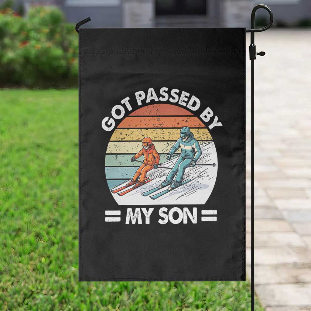 Funny Ski Dad Garden Flag Got Passed By My Son Retro Vintage TS11 Print Your Wear