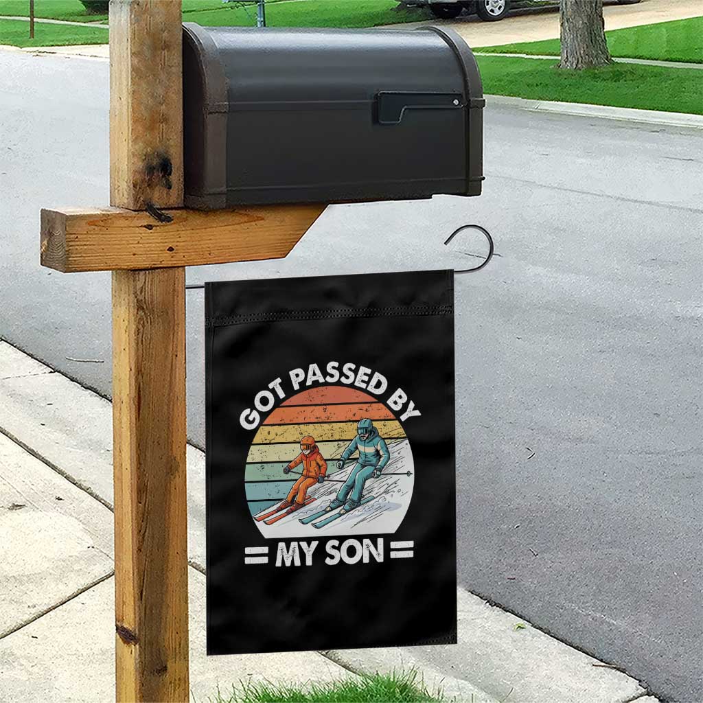 Funny Ski Dad Garden Flag Got Passed By My Son Retro Vintage TS11 Print Your Wear