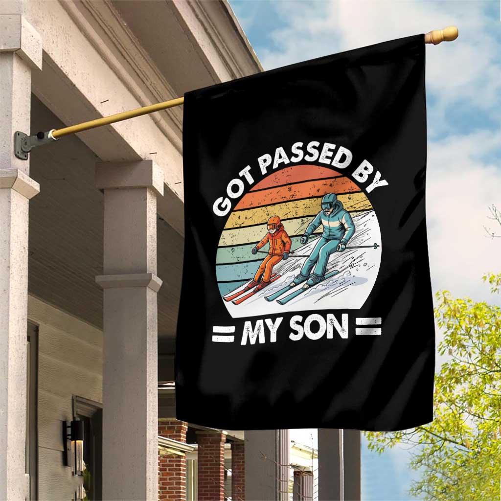 Funny Ski Dad Garden Flag Got Passed By My Son Retro Vintage TS11 Print Your Wear