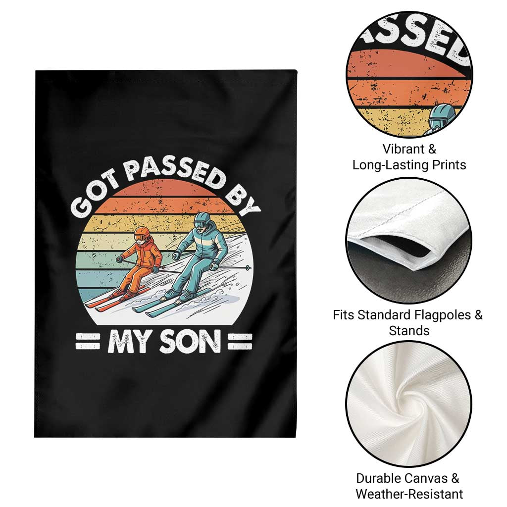 Funny Ski Dad Garden Flag Got Passed By My Son Retro Vintage TS11 Print Your Wear