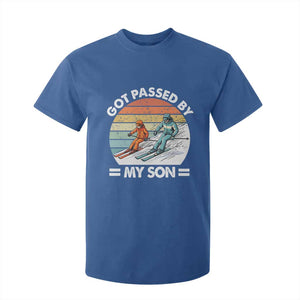 Funny Ski Dad T Shirt For Kid Got Passed By My Son Retro Vintage TS11 Royal Blue Print Your Wear