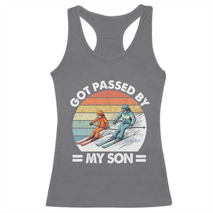 Funny Ski Dad Racerback Tank Top Got Passed By My Son Retro Vintage TS11 Charcoal Print Your Wear
