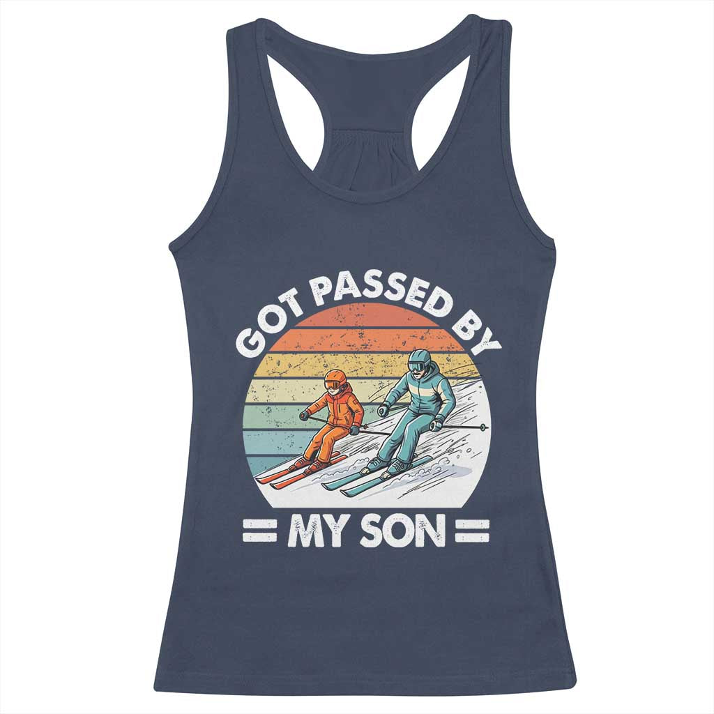 Funny Ski Dad Racerback Tank Top Got Passed By My Son Retro Vintage TS11 Navy Print Your Wear