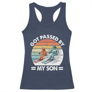 Funny Ski Dad Racerback Tank Top Got Passed By My Son Retro Vintage TS11 Navy Print Your Wear