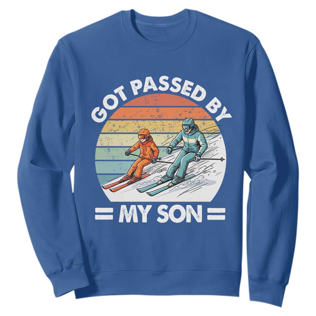 Funny Ski Dad Sweatshirt Got Passed By My Son Retro Vintage TS11 Royal Blue Print Your Wear