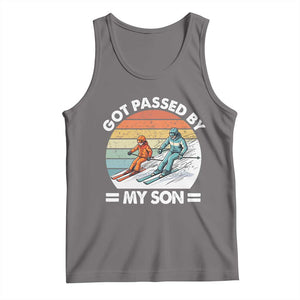 Funny Ski Dad Tank Top Got Passed By My Son Retro Vintage TS11 Deep Heather Print Your Wear