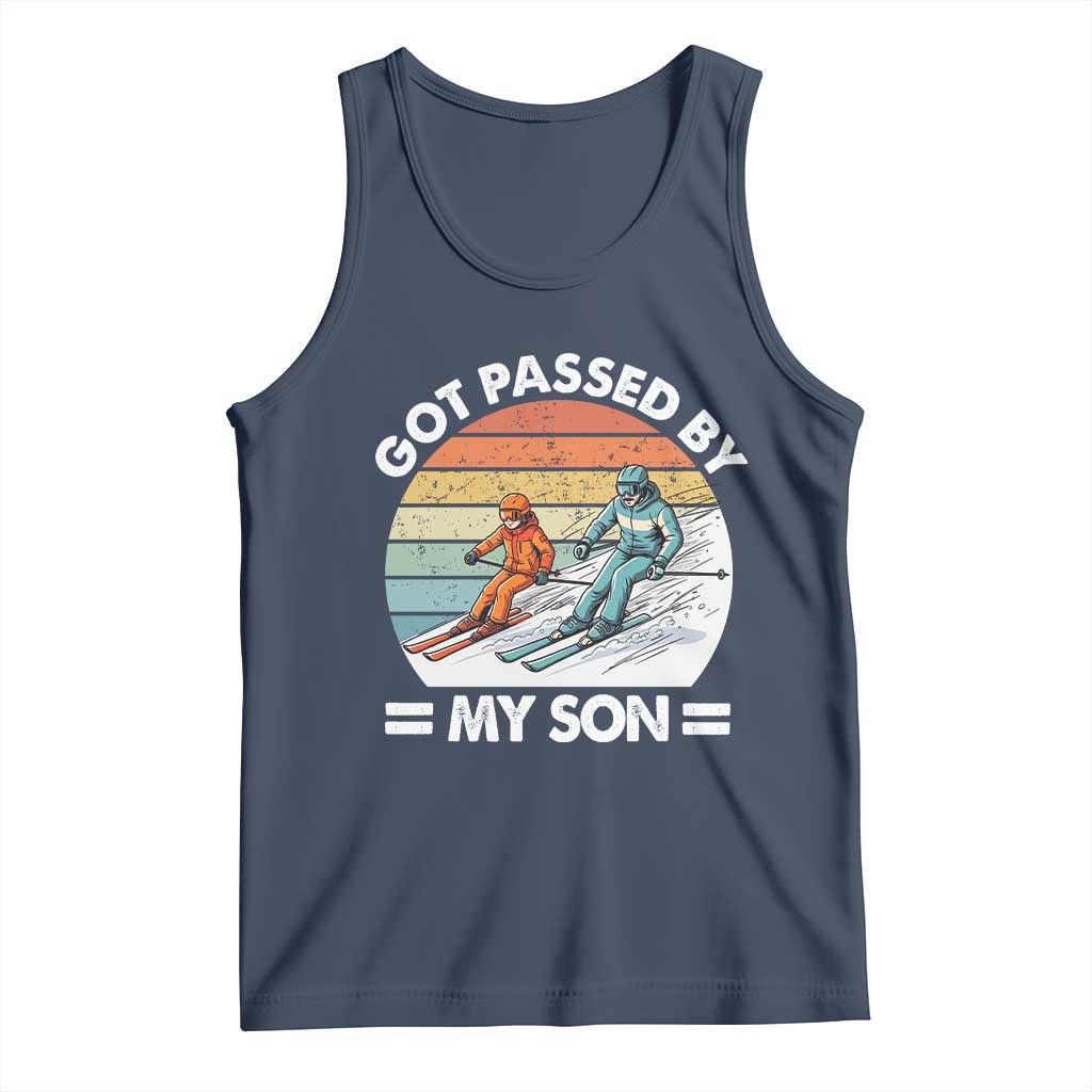 Funny Ski Dad Tank Top Got Passed By My Son Retro Vintage TS11 Navy Print Your Wear