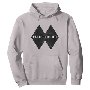 Funny I Am Difficult Double Black Diamond Ski Snowboard Hoodie TS11 Ice Gray Print Your Wear
