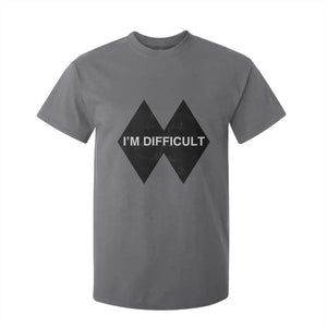 Funny I Am Difficult Double Black Diamond Ski Snowboard T Shirt For Kid TS11 Charcoal Print Your Wear