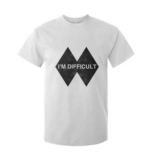 Funny I Am Difficult Double Black Diamond Ski Snowboard T Shirt For Kid TS11 White Print Your Wear