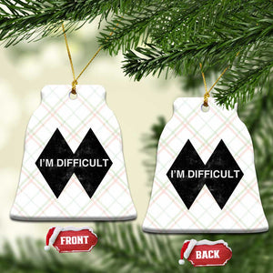 Funny I Am Difficult Double Black Diamond Ski Snowboard Ceramic Ornament TS11 Print Your Wear