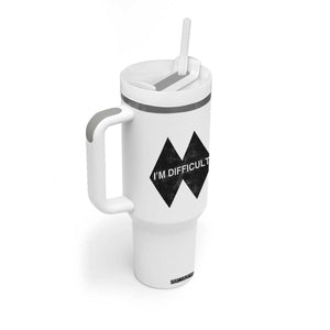 Funny I Am Difficult Double Black Diamond Ski Snowboard Tumbler With Handle TS11 Print Your Wear