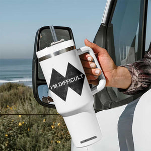 Funny I Am Difficult Double Black Diamond Ski Snowboard Tumbler With Handle TS11 Print Your Wear