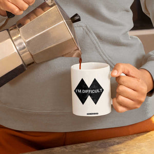 Funny I Am Difficult Double Black Diamond Ski Snowboard Coffee Mug TS11 Print Your Wear