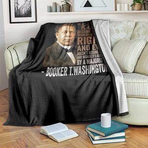 Booker Taliaferro Washington Throw Blanket A Lie Doesn't Become Truth Black History Month TS11 Print Your Wear