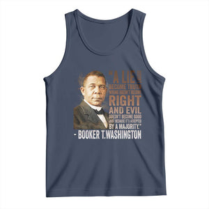 Booker Taliaferro Washington Tank Top A Lie Doesn't Become Truth Black History Month TS11 Navy Print Your Wear