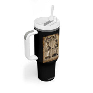 Black Leaders Tumbler With Handle Wanted Civil Rights Heroes MLK Malcolm X Web John Lewis TS11 Print Your Wear
