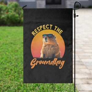 Funny Groundhog Day Garden Flag Respect The Groundhog Woodchuck TS11 Print Your Wear