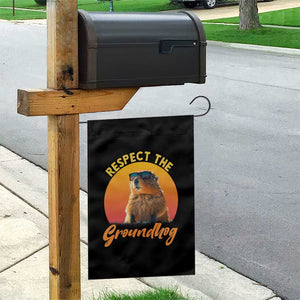 Funny Groundhog Day Garden Flag Respect The Groundhog Woodchuck TS11 Print Your Wear