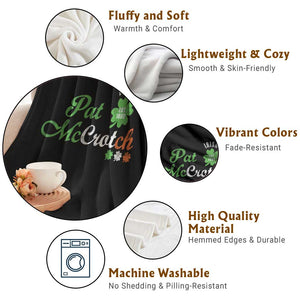 Pat McCrotch Irish Pub Throw Blanket St Patricks Day Drinking Humor TS11 Print Your Wear