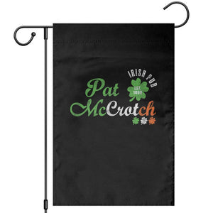 Pat McCrotch Irish Pub Garden Flag St Patricks Day Drinking Humor TS11 Black Print Your Wear