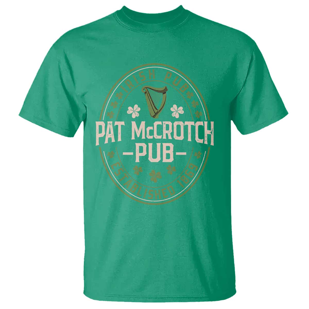 Pat McCrotch Irish Pub T Shirt St Patricks Day Dirty Adult Drinking TS11 Irish Green Print Your Wear