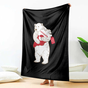Greenland Is Not For Sale Throw Blanket Greenland Bear Hug TS11 Print Your Wear