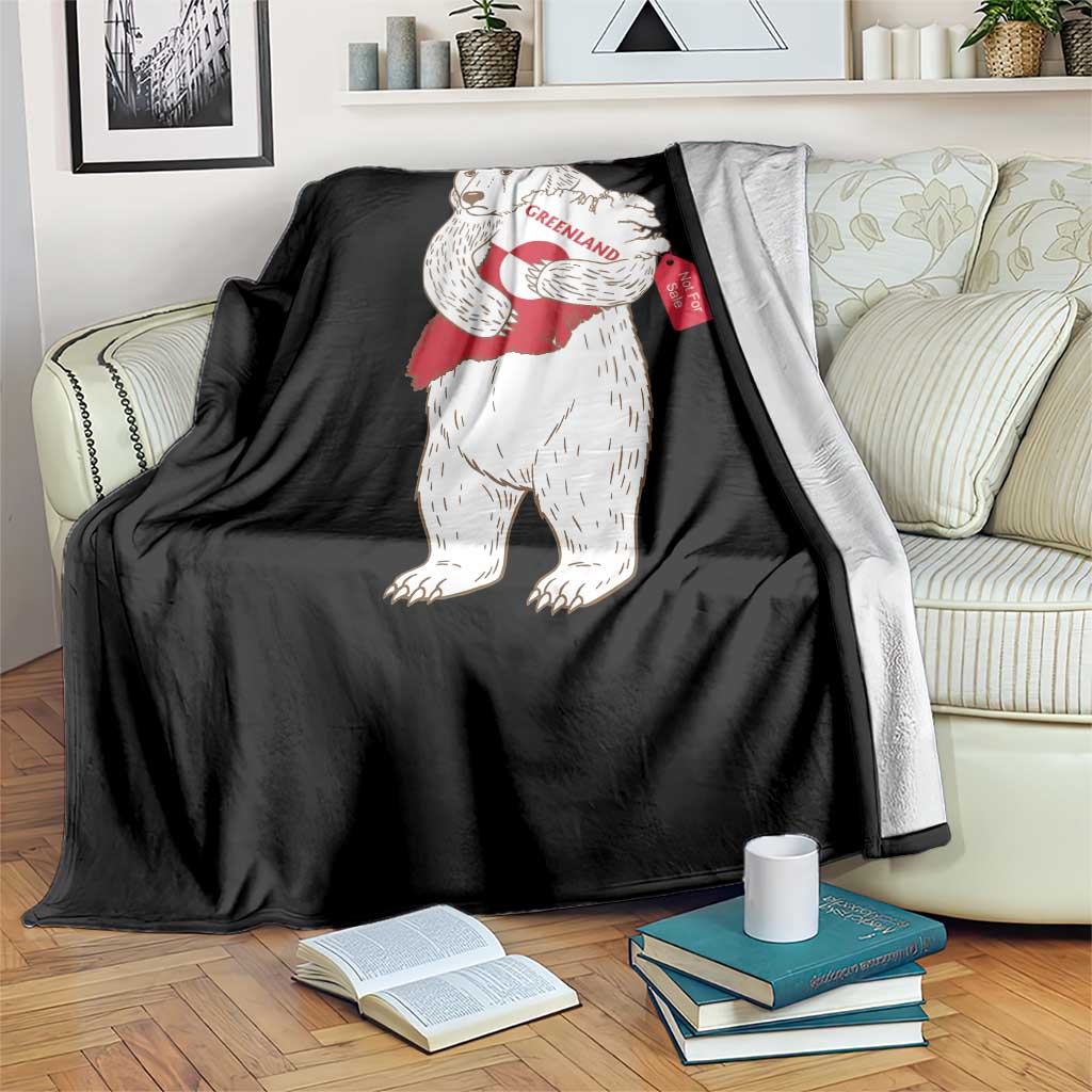 Greenland Is Not For Sale Throw Blanket Greenland Bear Hug TS11 Print Your Wear