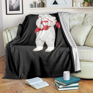 Greenland Is Not For Sale Throw Blanket Greenland Bear Hug TS11 Print Your Wear