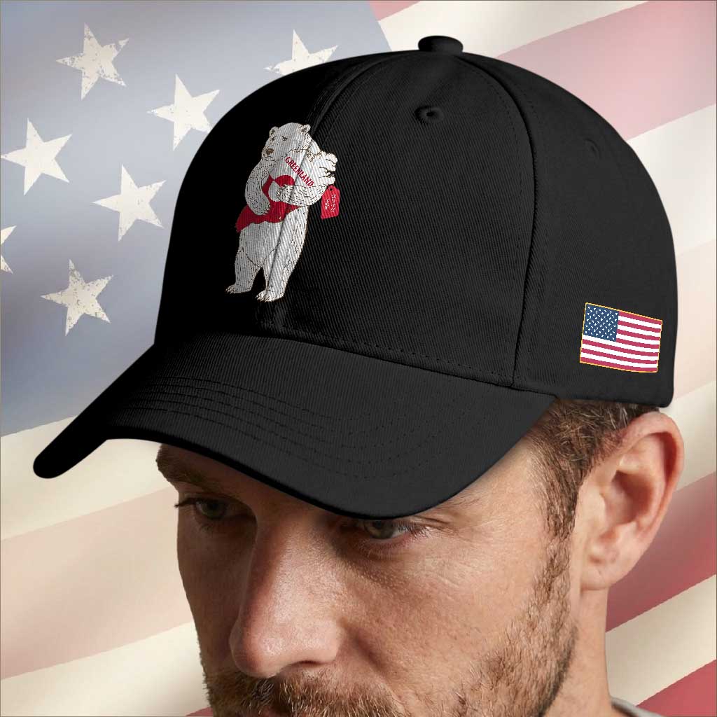 Greenland Is Not For Sale Baseball Cap Greenland Bear Hug TS11 Print Your Wear