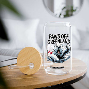 Paws Off Greenland Glass Can Resist Polar Bear Political Satire TS11 Print Your Wear