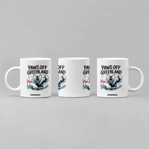 Paws Off Greenland Coffee Mug Resist Polar Bear Political Satire TS11 Print Your Wear