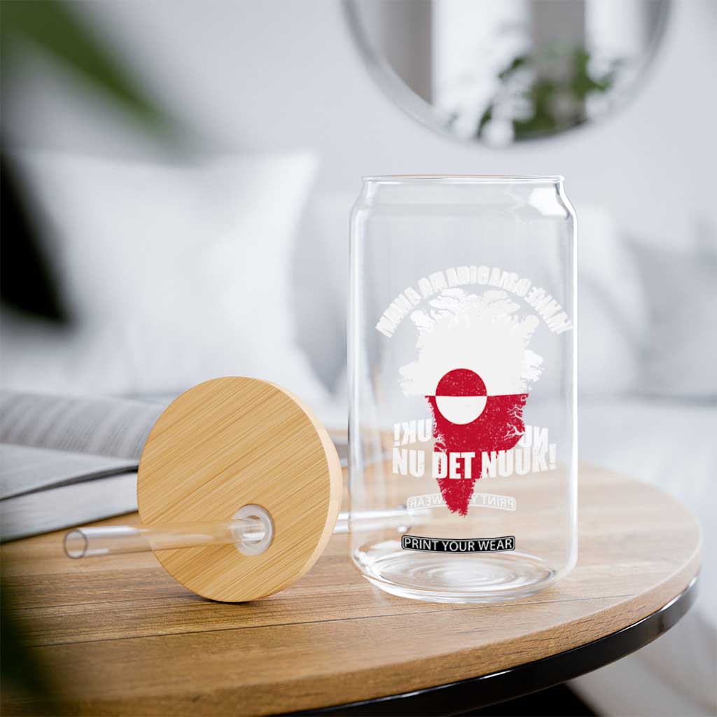 Nu Det Nuuk Make America Go Away Glass Can Support Greenland Political Statement TS11 Print Your Wear
