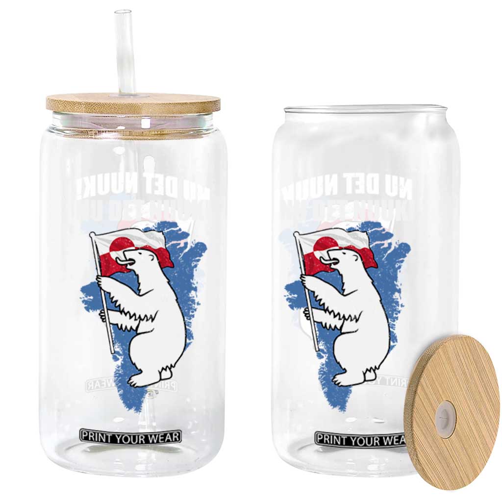 Nu Det Nuuk Nows Enough Glass Can Funny Saying Bear Greenlandic Flag TS11 Print Your Wear