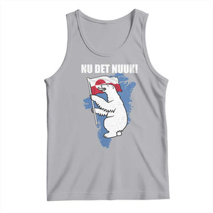 Nu Det Nuuk Nows Enough Tank Top Funny Saying Bear Greenlandic Flag TS11 Athletic Heather Print Your Wear