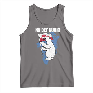 Nu Det Nuuk Nows Enough Tank Top Funny Saying Bear Greenlandic Flag TS11 Deep Heather Print Your Wear