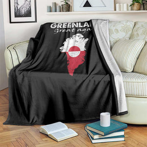 Make Greenland Great Again Throw Blanket Act USA 51st State Greenland TS11 Print Your Wear