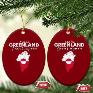 Make Greenland Great Again Ceramic Ornament Act USA 51st State Greenland TS11 Print Your Wear