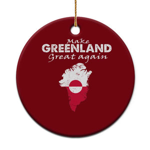 Make Greenland Great Again Ceramic Ornament Act USA 51st State Greenland TS11 1pc Red Print Your Wear