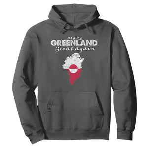 Make Greenland Great Again Hoodie Act USA 51st State Greenland TS11 Dark Heather Print Your Wear