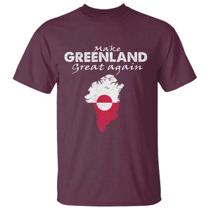 Make Greenland Great Again T Shirt Act USA 51st State Greenland TS11 Maroon Print Your Wear