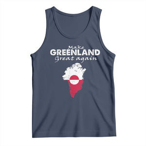 Make Greenland Great Again Tank Top Act USA 51st State Greenland TS11 Navy Print Your Wear