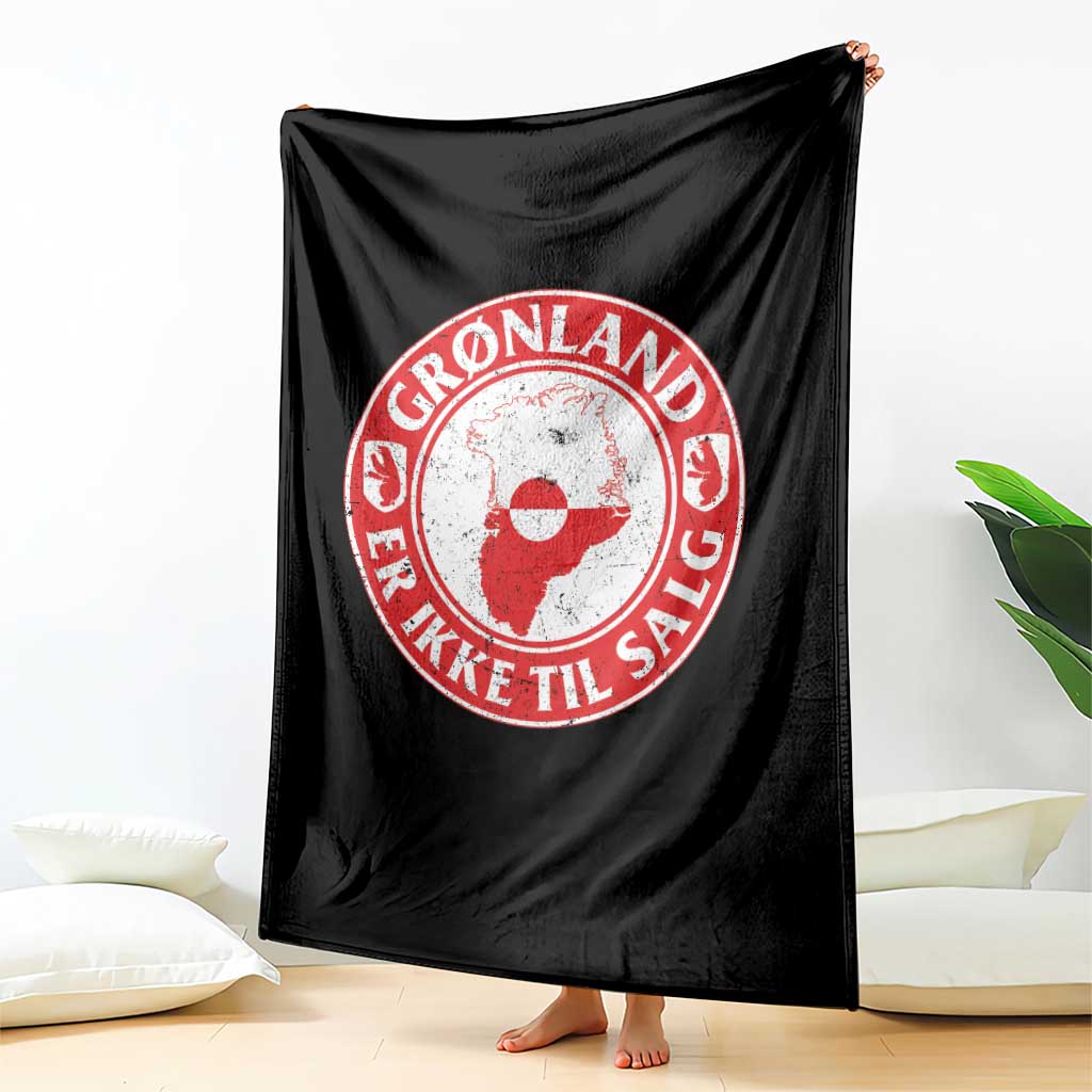 Greenland Is Not For Sale Throw Blanket Gronland Er Ikke Til Salg Greenland Protest TS11 Print Your Wear