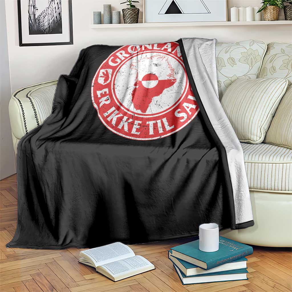 Greenland Is Not For Sale Throw Blanket Gronland Er Ikke Til Salg Greenland Protest TS11 Print Your Wear