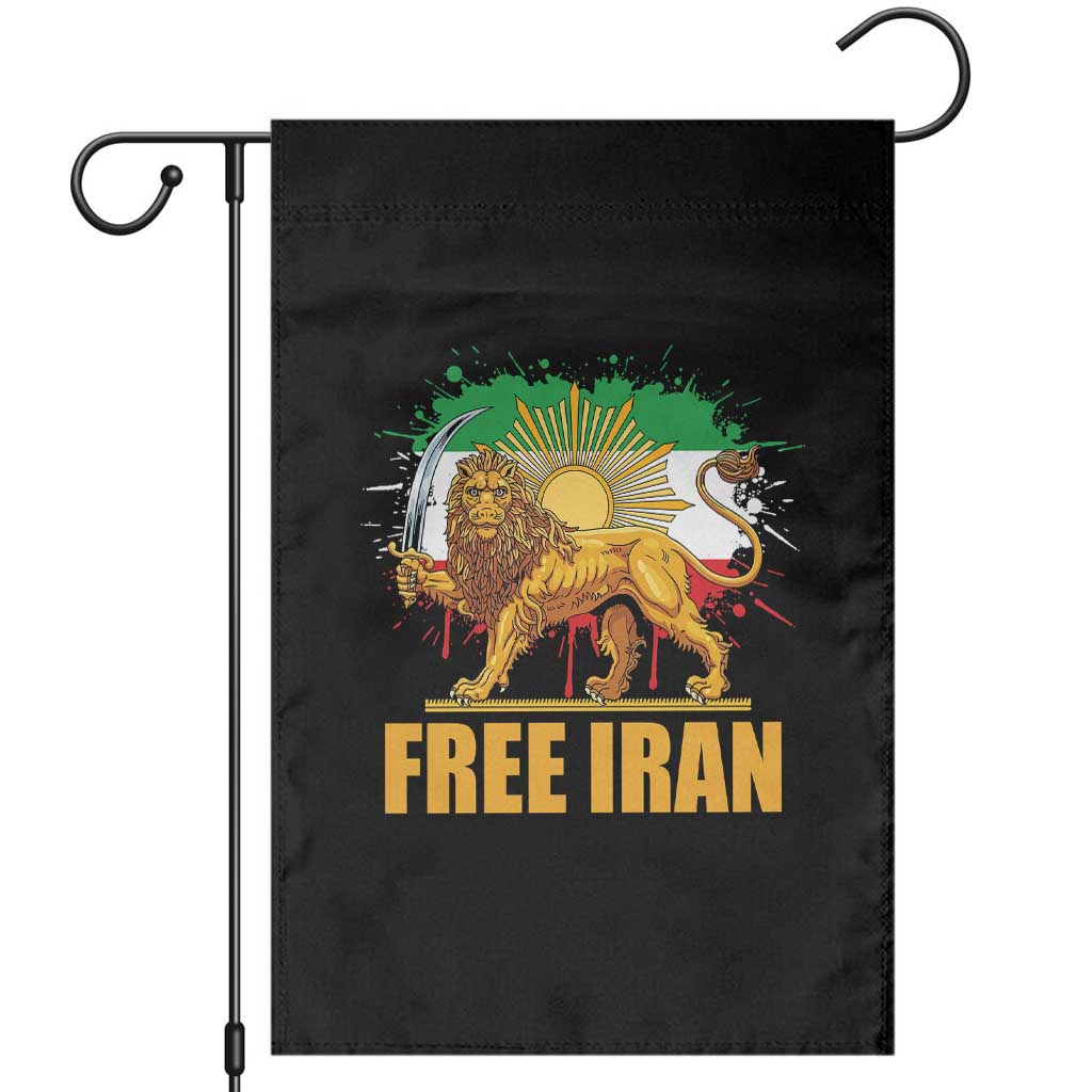 Free Iran Garden Flag Iran Flag Lion And Sun Persian Pride Iranian Protests TS11 Black Print Your Wear