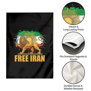 Free Iran Garden Flag Iran Flag Lion And Sun Persian Pride Iranian Protests TS11 Print Your Wear