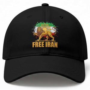 Free Iran Baseball Cap Iran Flag Lion And Sun Persian Pride Iranian Protests TS11 Print Your Wear