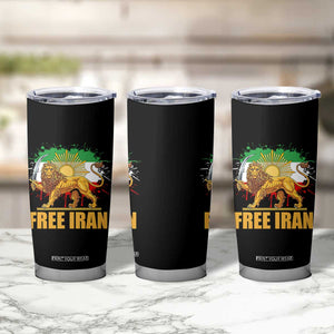 Free Iran Tumbler Cup Iran Flag Lion And Sun Persian Pride Iranian Protests TS11 Print Your Wear